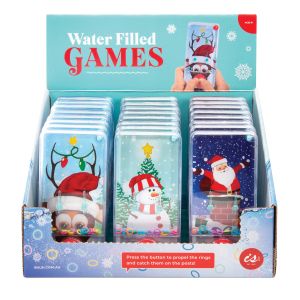 isGift Christmas Water Filled Games (3 Asst/24 Disp) Assorted 6.7x0.7x13.8cm