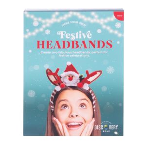 Discovery Zone Make Your Own Festive Headbands 2pcs Set Multi-Coloured 17x4x22cm
