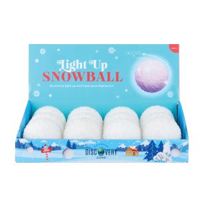isGift Light Up Snowball CDU 12pcs White 6.5cm
