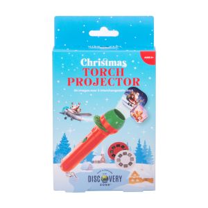 Discovery Zone Torch Projector - Christmas Red 16x3x3cm