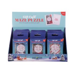 Discovery Zone Gift Card Maze CDU 18pcs/3 Assorted 7.8x10.8x1.5cm