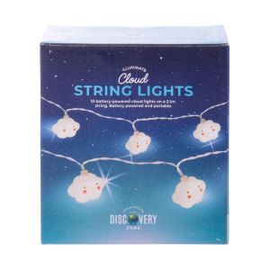 Discovery Zone Illuminate String Lights - Clouds White 210x3x3cm