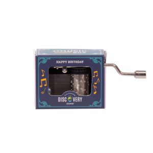 Discovery Zone Music Box - Happy Birthday Silver 4x8x2cm