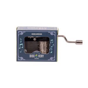 Discovery Zone Music Box - Edelweiss Silver 4x8x2cm