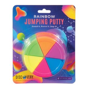 Discovery Zone Rainbow Jumping Putty Multi-Coloured 19x3x15cm
