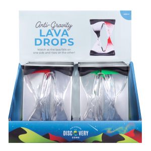 Discovery Zone Lava Drop - Anti-Gravity CDU 12pcs/2 Assorted 10x2.8x13.5cm