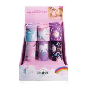 Discovery Zone Kaleidoscopes - Unicorn Fantasy CDU 18pcs/3 Assorted 5x5x19cm
