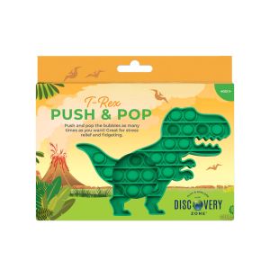 Discovery Zone Push & Pop-T Rex (New Item Code) Green 14x19x15cm