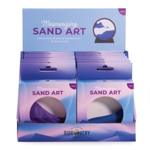 Discovery Zone Mesmerising Sand Art CDU 12pcs/3 Assorted 11x3x11.5cm