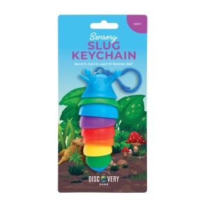 Discovery Zone Sensory Slug Key Chain 6 Assorted 4x4x10cm