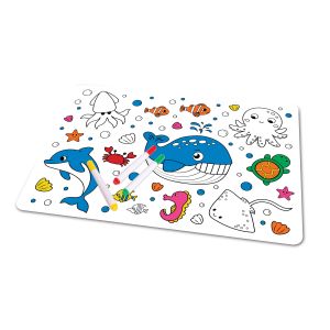 Discovery Zone Colour In Placemat- Sealife CDU 12pcs Multi-Coloured 35x25x0.1cm