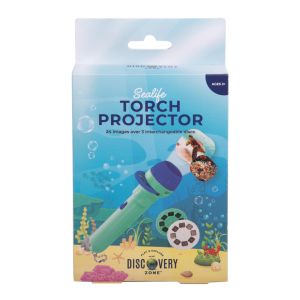 Discovery Zone Torch Projector Sealife Blue 3.5x3.5x13cm