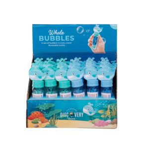 Discovery Zone Whale Bubbles CDU 24pcs/2 Assorted 4x2.5x14cm