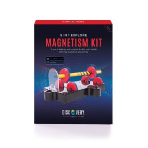 DISCOVERY ZONE by IS GIFT 5 in 1 Explore Magnetism Kit Multi-Coloured 17x5x22cm