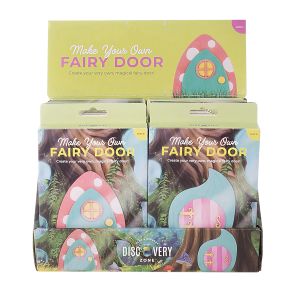 Discovery Zone Make Your Own Fairy Door CDU 12pcs/2 Assorted 11x2x16.5cm