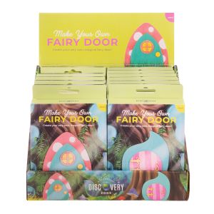 Discovery Zone Make Your Own Fairy Door CDU 12pcs/2 Assorted 11x2x16.5cm