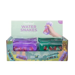Discovery Zone Slippery Water Snakes - Toadstools CDU 12pcs/2 Assorted 13x5.5x5.5cm