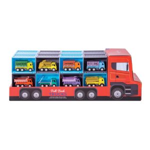 Discovery Zone Pull Back Container Vehicles - Trucks CDU 24pcs/Assorted 6.9x3.2x6cm