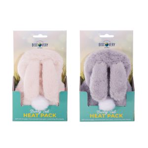Discovery Zone Bunny Tail Heat Pack 2 Assorted 14x6x20cm