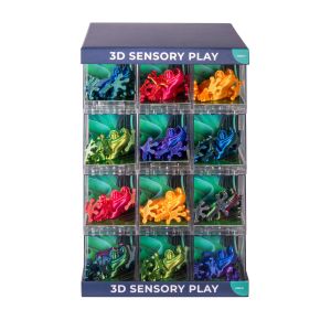 Discovery Zone 3D Sensory Frog CDU 36pcs/6 Assorted 13x9x4cm