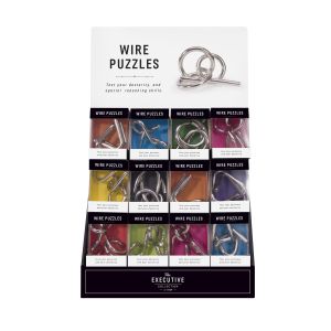 The Executive Collection Wire Puzzle (9Asst/27Disp) Silver Assorted Sizes
