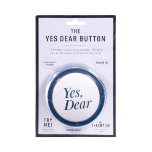 The Executive Collection The YES DEAR Button Blue 17x4x11.5cm