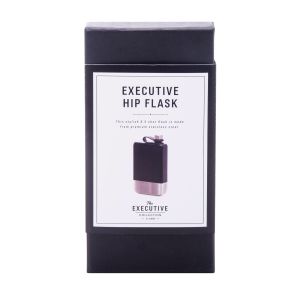 The Executive Collection Executive Hip Flask Black 8.3x3x14.7cm
