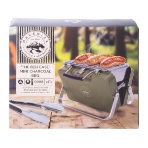 Maverick The Beefcase Mini Charcoal Grill Khaki 18x15x15cm