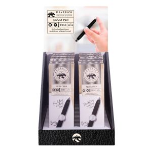 Maverick Fidget Pen CDU 12pcs Black (New Item Code) 1.5x1.5x10cm