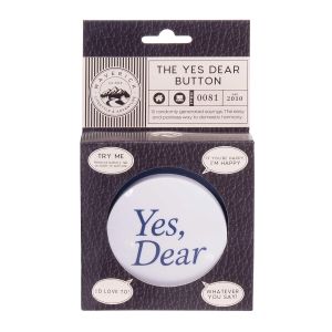 Maverick The Yes Dear Button Blue 17x11.5x4cm