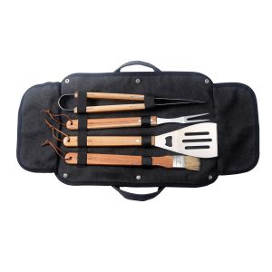 Maverick BBQ Tools 4pcs Set With Carry Bag Multi-Coloured 44x15x5cm