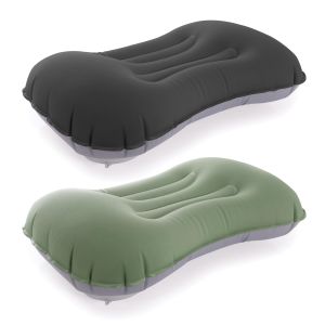 Maverick Inflatable Pillow With Built In Pump 2pcs Assorted 44x28x10cm