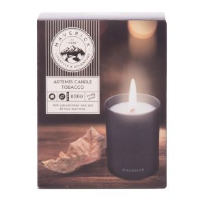 Maverick Artemis Candle Jar - Tobacco Black 7.5x7.5x10cm