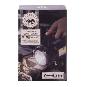 Maverick Emergency Torch Tool Set Black 20x9x13cm