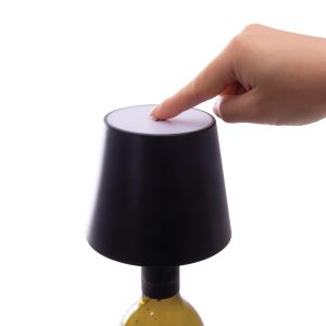 Maverick Rechargeable Bottle Lamp Black 11.5x11.5x12cm