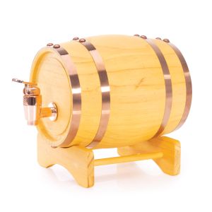 Maverick Wooden Whisky Barrel 800ml Natural 13x18x16cm