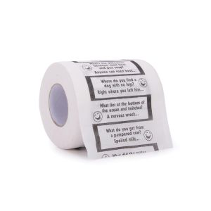 Maverick Laughter For The Lavatory Novelty Toilet Paper Black & White 16m