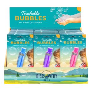 Discovery Zone Touchable Bubbles CDU 24pcs/4 Assorted 11x20x2cm