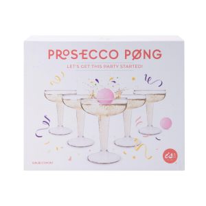 Quirky Kitchen Prosecco Pong Clear 8.5x8.5x11.5cm