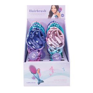 isGift Mermaid Hairbrush (3 Asst/12 Disp) Multi-Coloured 24.2x7.7x3.7cm