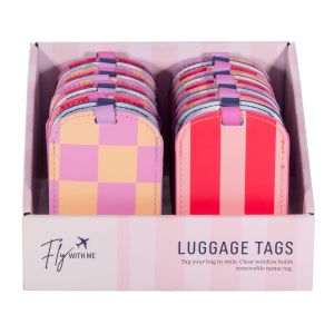 isGift Luggage Tag - Fly With Me CDU 24pcs/3 Assorted 7x0.3x10.5cm