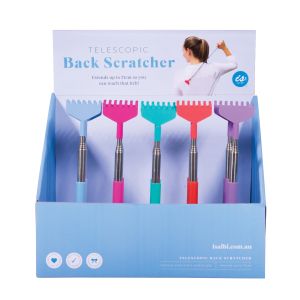 isGift Telescopic Back Scratcher - Colours CDU 25pcs/5 Assorted 30.3x27.3x18.3cm