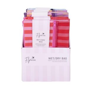 isGift Wet n Dry Bag - Fly With Me CDU 12pcs/3 Assorted 30x38cm