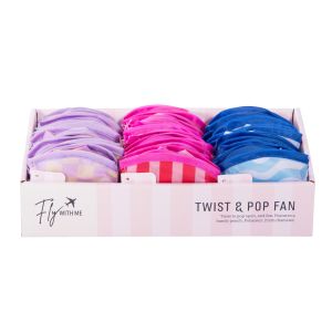 isGift Twist 'n' Pop Fan  - Fly With Me CDU 24pcs/3 Assorted 21x21x1cm