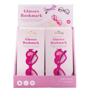 isGift Magnetic Glasses Bookmarks CDU 24pcs/3 Assorted 5.7x22.9cm