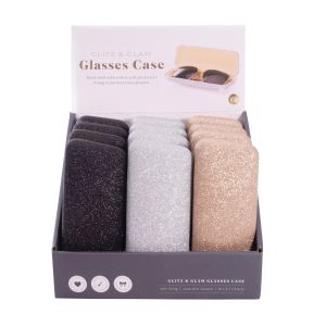 isGift Glasses Case - Glitz & Glam CDU 12pcs/3 Assorted 16x6.7x5.5cm
