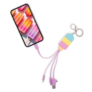 Discovery Zone Popsicle 5-in-1 Charging Cable CDU 12pcs Multi-Coloured 3.33x1.7x20.2cm