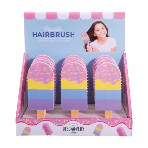 Discovery Zone Popsicle Hairbrush CDU 12pcs Multi-Coloured 6.5x6x3.2cm