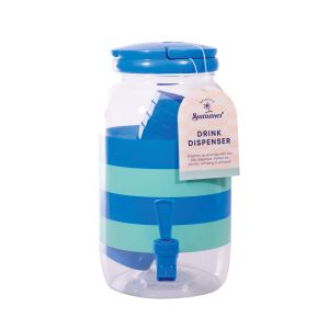 isGift Eclectic Summer 25 Drink Dispenser Set Multi-Coloured 17.5x17.5x26.5cm