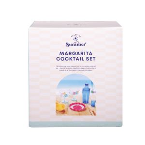 isGift Eclectic Summer Margarita Cocktail Set Multi-Coloured 24x24x20cm